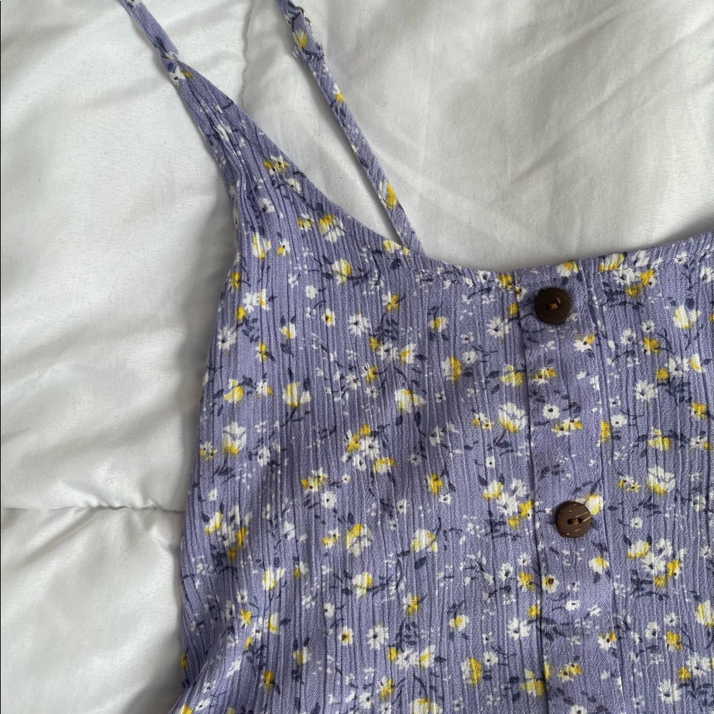Blue floral farm-girl dress - Picture 2 of 5